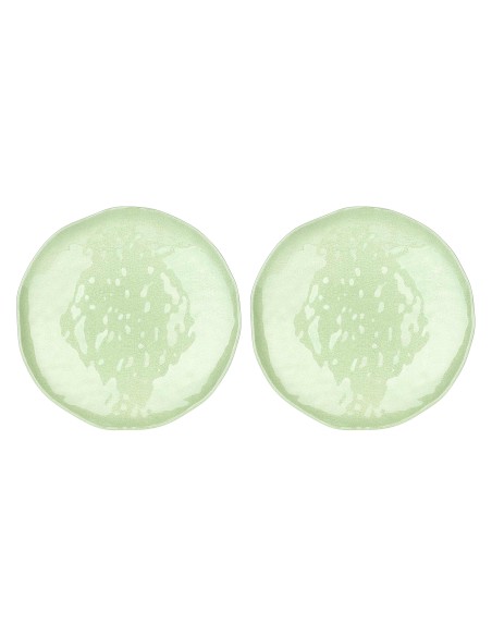 Rose e Tulipani·Atmosfera Verde Set 2 Piatti Piani·ø27 Cm·melamina Gift Box