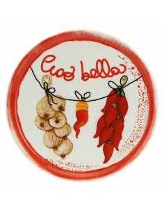 Rose e Tulipani·aumm Piatto Pizza Ciao Bella 31 Cm·31 Cm·porcellana