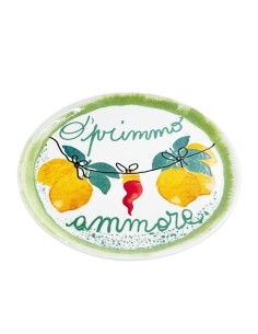 Rose e Tulipani·aumm Piatto Pizza Oprimmo Ammore 31 Cm·31 Cm·stoneware 2