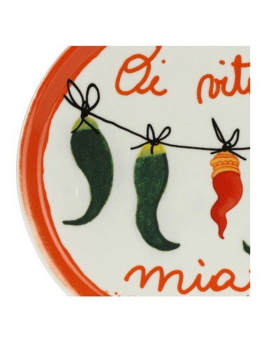 Rose e Tulipani·aumm Piatto Pizza o Vita Mia 31 Cm·31 Cm·porcellana