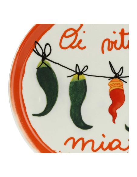 Rose e Tulipani·aumm Piatto Pizza o Vita Mia 31 Cm·31 Cm·porcellana