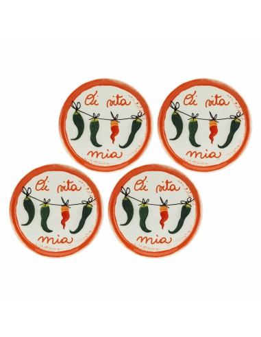 Rose e Tulipani·aumm Piatto Pizza o Vita Mia 31 Cm·31 Cm·porcellana