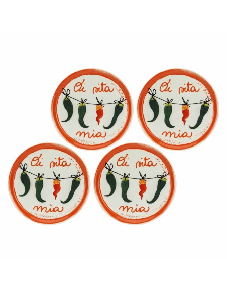 Rose e Tulipani·aumm Piatto Pizza o Vita Mia 31 Cm·31 Cm·porcellana