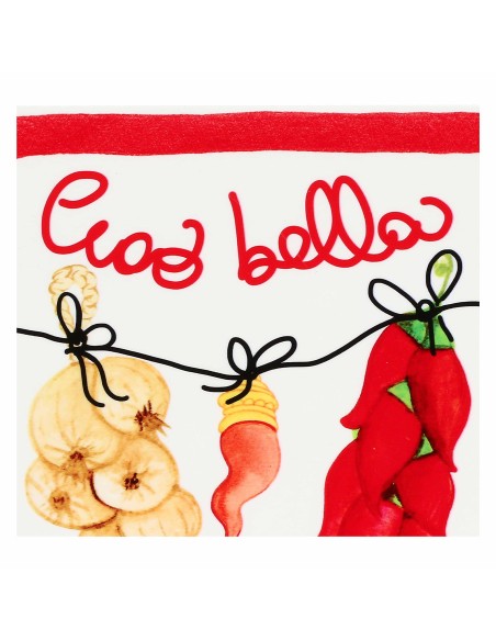 Rose e Tulipani·aumm Sottopentola Quadrato·20x20 Cm·ceramica Gift Box