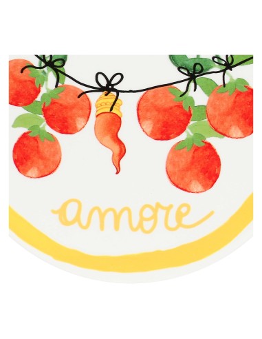 Rose e Tulipani·aumm Sottopentola Rotondo·ø20 Cm·ceramica Ø20 Cm Gift Box