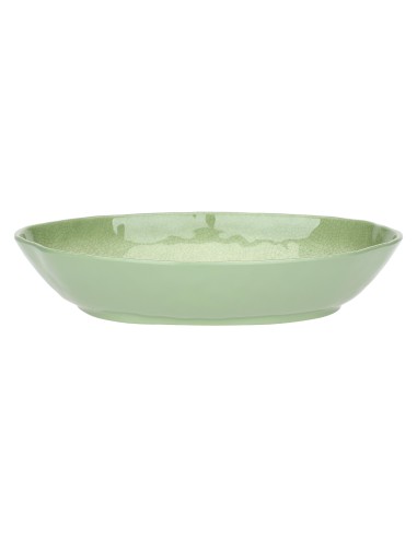 Rose e Tulipani·Atmosfera Verde Risottiera Ovale·33 X 23,5 X H7 Cm·melamina