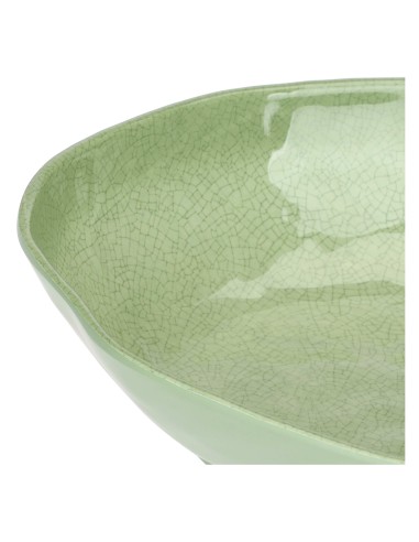 Rose e Tulipani·Atmosfera Verde Risottiera Ovale·33 X 23,5 X H7 Cm·melamina