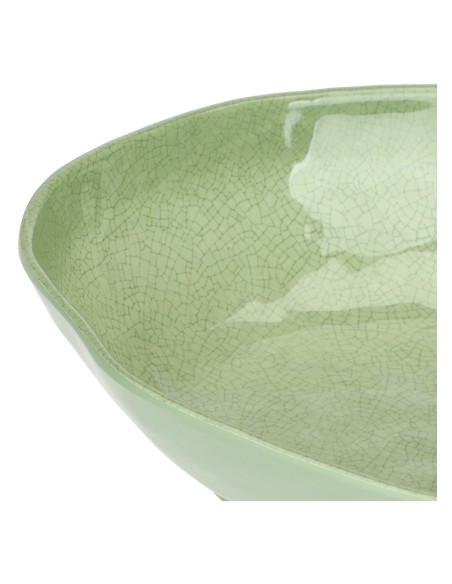 Rose e Tulipani·Atmosfera Verde Risottiera Ovale·33 X 23,5 X H7 Cm·melamina