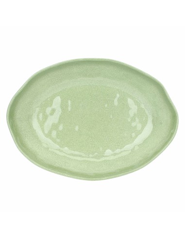 Rose e Tulipani·Atmosfera Verde Risottiera Ovale·33 X 23,5 X H7 Cm·melamina