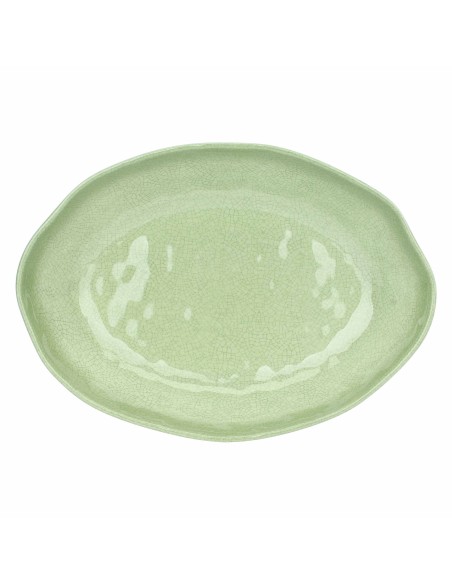 Rose e Tulipani·Atmosfera Verde Risottiera Ovale·33 X 23,5 X H7 Cm·melamina