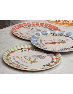 Rose e Tulipani·chepizza Piatto Pizza Azzurro·31 Cm·porcellana 2