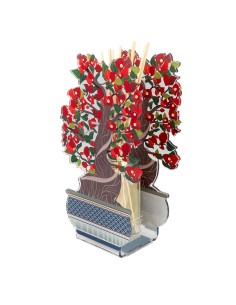 Vesta Home - Bonsai Bouganville Profumatore Piccolo 100 Ml Rosso·rosso·12,8 X 7,5 X 22 H Th. 3 Mm