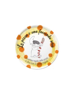 Rose e Tulipani·chepizza Piatto Pizza Giallo·31 Cm·porcellana