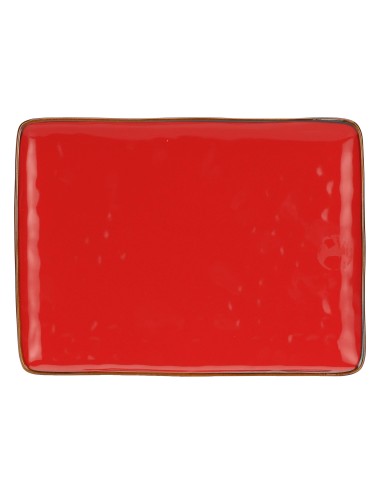 Rose e Tulipani·concerto Corallo Vas Rett 36x26,5·36x26,6 Cm·stoneware