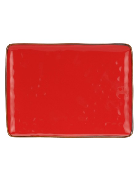 Rose e Tulipani·concerto Corallo Vas Rett 36x26,5·36x26,6 Cm·stoneware