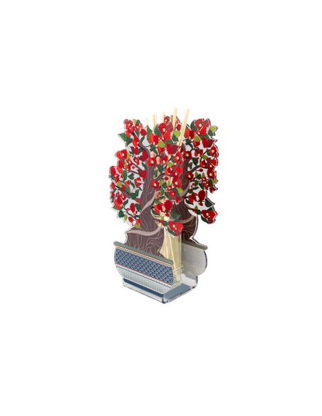 Vesta Home - Bonsai Bouganville Profumatore Piccolo 100 Ml Rosso·rosso·12,8 X 7,5 X 22 H Th. 3 Mm