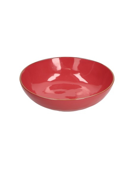 Rose e Tulipani·concerto Corallo Piatto Fondo 21 Cm·ø 21 Cm·stoneware Ø 21 Cm