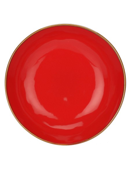 Rose e Tulipani·concerto Corallo Piatto Fondo 21 Cm·ø 21 Cm·stoneware Ø 21 Cm
