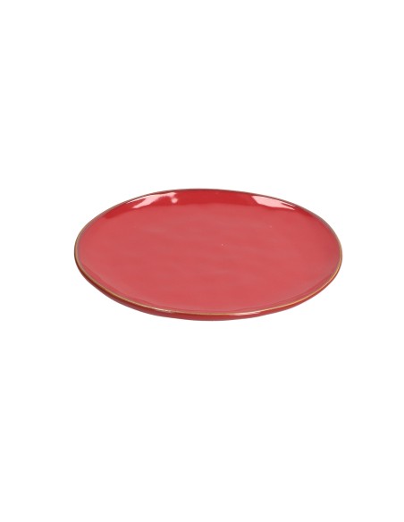 Rose e Tulipani·concerto Corallo Piatto Frutta 20 Cm·ø 20 Cm·stoneware Ø 20 Cm