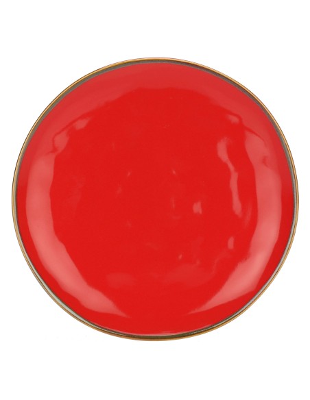 Rose e Tulipani·concerto Corallo Piatto Frutta 20 Cm·ø 20 Cm·stoneware Ø 20 Cm