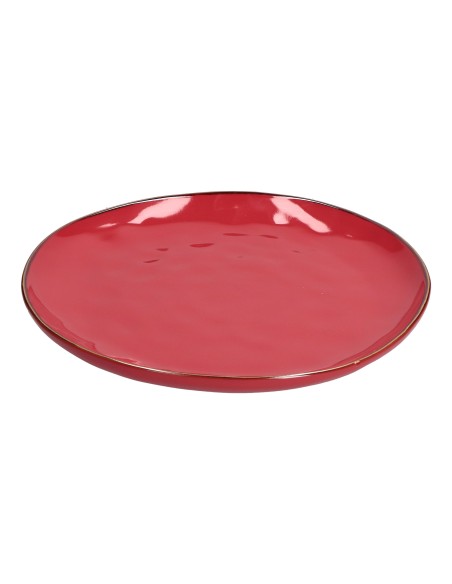Rose e Tulipani·concerto Corallo Piatto Piano 27 Cm·ø 27 Cm·stoneware Ø 27 Cm