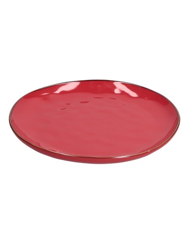 Rose e Tulipani·concerto Corallo Piatto Piano 27 Cm·ø 27 Cm·stoneware Ø 27 Cm