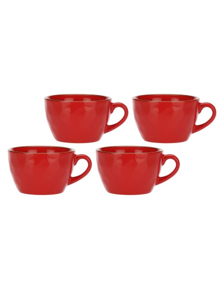 Rose e Tulipani·concerto Corallo Taz Colazione·420 Cc·stoneware
