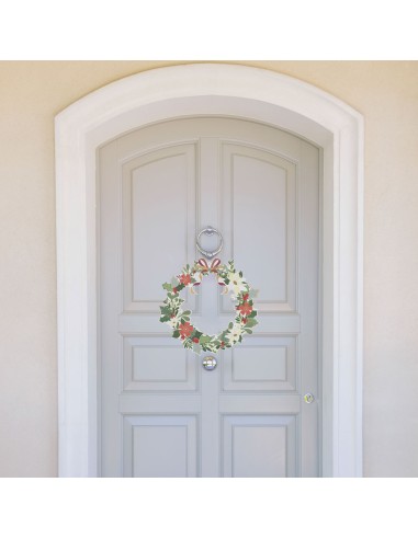 Vesta Home - Happy Welcome - Ghirlanda Grande Rossa·rosso·39,8 X 38,3 H Cm Th. 5 Mm