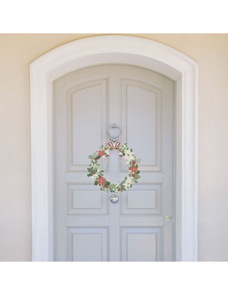 Vesta Home - Happy Welcome - Ghirlanda Grande Rossa·rosso·39,8 X 38,3 H Cm Th. 5 Mm