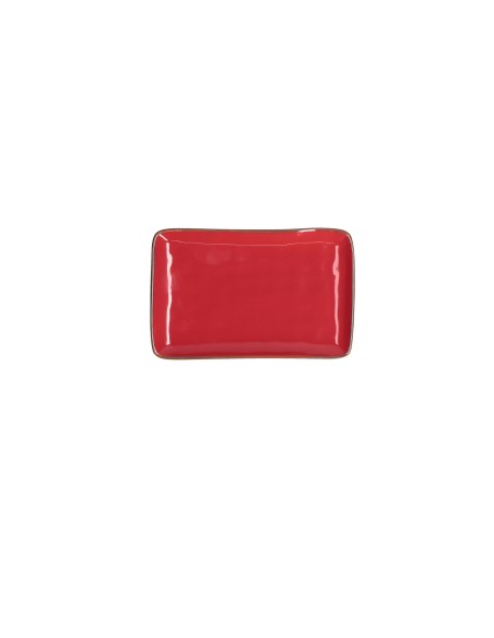 Rose e Tulipani·concerto Corallo Vass Rett 20x13·20x13 Cm·stoneware
