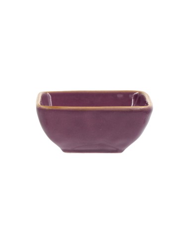 Rose e Tulipani·concerto Malva Ciotolina Quadrata 8 Cm·8 Cm·stoneware