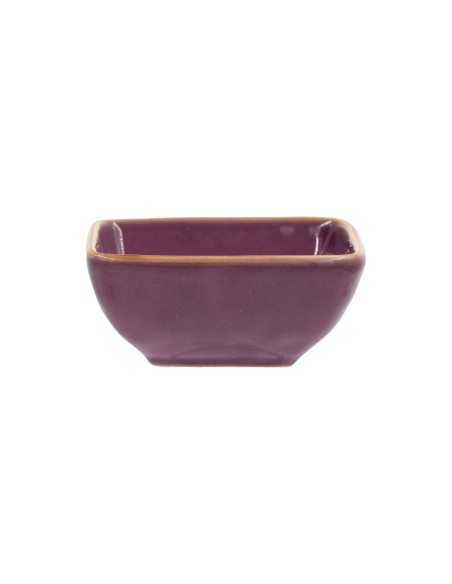 Rose e Tulipani·concerto Malva Ciotolina Quadrata 8 Cm·8 Cm·stoneware