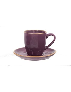 Rose e Tulipani·concerto Malva Tazza Caffe' C P 90cc·90 Ml·stoneware