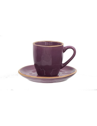 Rose e Tulipani·concerto Malva Tazza Caffe' C P 90cc·90 Ml·stoneware