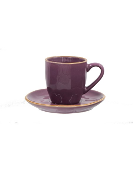 Rose e Tulipani·concerto Malva Tazza Caffe' C P 90cc·90 Ml·stoneware