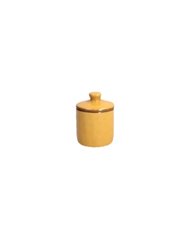 Rose e Tulipani·concerto Ocra Barattolo S in Gres 200 Ml·200 Ml·stoneware