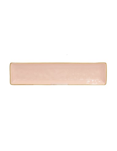 Rose e Tulipani·concerto Rosa Cipria Vass Rett 32x8 Cm·32x8 Cm·stoneware