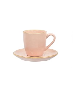 Rose e Tulipani·concerto Rosa Cipria T Caffe' C P 90cc·90 Ml·stoneware