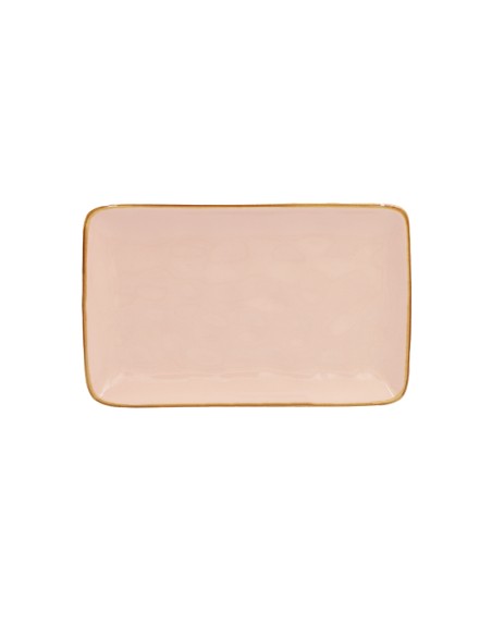 Rose e Tulipani·concerto Rosa Cipria Vass Rett 20x13 Cm·20x13 Cm·stoneware