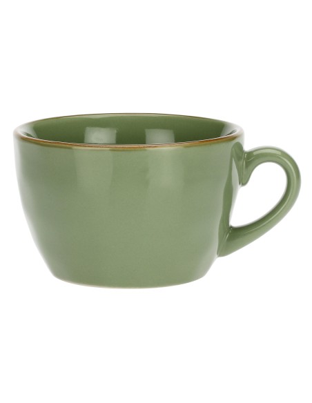 Rose e Tulipani·concerto Verde Oliva Taz Colazione·420 Cc·stoneware