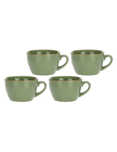 Rose e Tulipani·concerto Verde Oliva Taz Colazione·420 Cc·stoneware