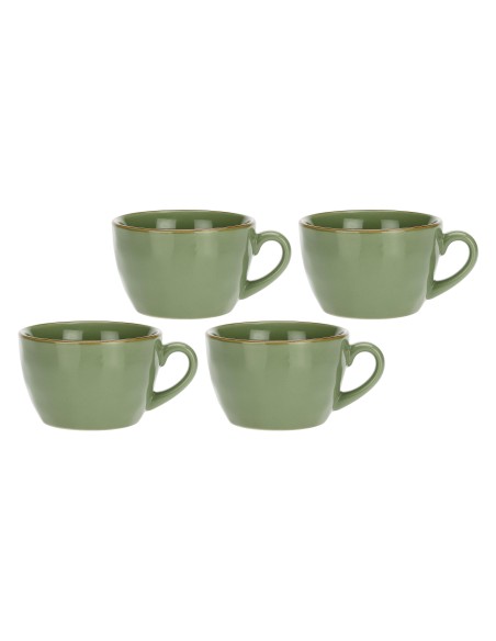 Rose e Tulipani·concerto Verde Oliva Taz Colazione·420 Cc·stoneware