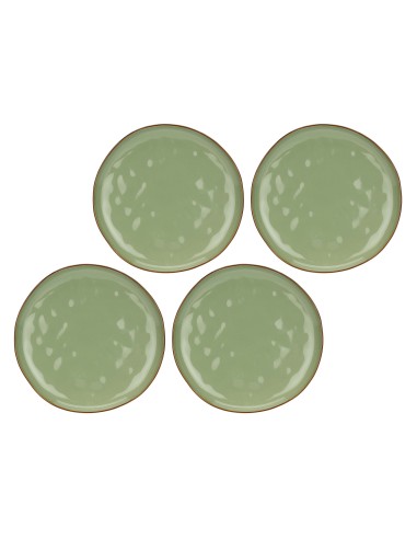 Rose e Tulipani·concerto Verde Oliva Piatto Piano 27 Cm·ø 27 Cm·stoneware Ø 27 Cm