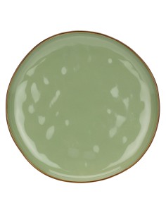 Rose e Tulipani·concerto Verde Oliva Piatto Piano 27 Cm·ø 27 Cm·stoneware Ø 27 Cm
