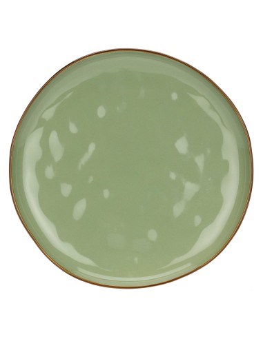 Rose e Tulipani·concerto Verde Oliva Piatto Piano 27 Cm·ø 27 Cm·stoneware Ø 27 Cm