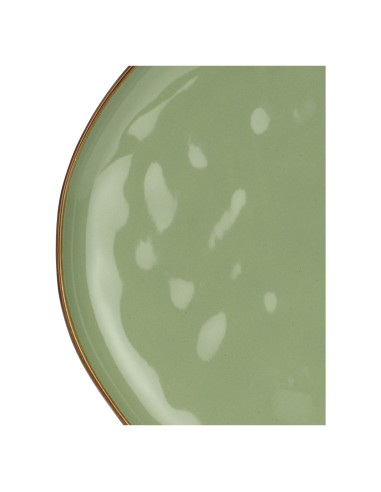 Rose e Tulipani·concerto Verde Oliva Piatto Piano 27 Cm·ø 27 Cm·stoneware Ø 27 Cm