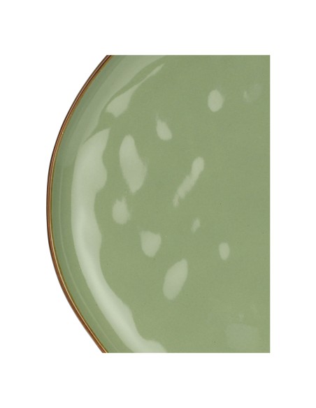 Rose e Tulipani·concerto Verde Oliva Piatto Piano 27 Cm·ø 27 Cm·stoneware Ø 27 Cm