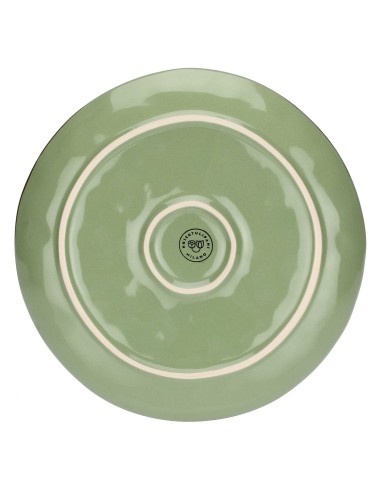 Rose e Tulipani·concerto Verde Oliva Piatto Frutta 20 Cm·ø 20 Cm·stoneware Ø 20 Cm