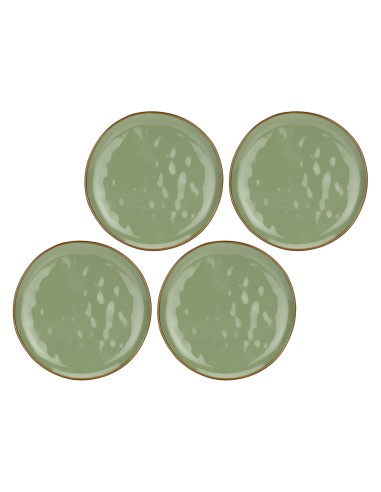 Rose e Tulipani·concerto Verde Oliva Piatto Frutta 20 Cm·ø 20 Cm·stoneware Ø 20 Cm