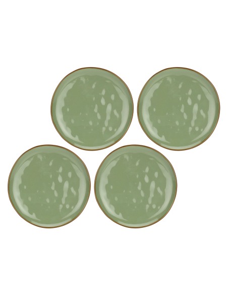 Rose e Tulipani·concerto Verde Oliva Piatto Frutta 20 Cm·ø 20 Cm·stoneware Ø 20 Cm